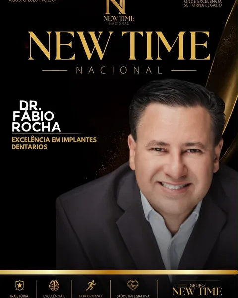 Dr. Fábio Rocha na capa da revista New Time Nacional
